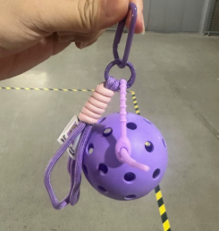 Purple ball + purple lanyard (normal ball 7.4cm)  YA2015221